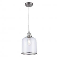Trans Globe PND-2184 BN - 1LT PENDANT-SML DOWN CLEAR SHA